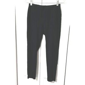 J. Jill Womens Black Flat Front Knit Tapered Pull On Ponte Legging Pants Small